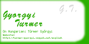 gyorgyi turmer business card